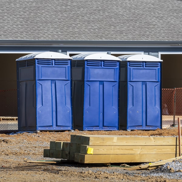 how often are the porta potties cleaned and serviced during a rental period in Center Conway NH